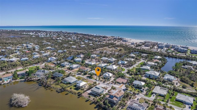 465 Lake Murex Cir, Sanibel, FL 33957 - birds eye view of property featuring a water view