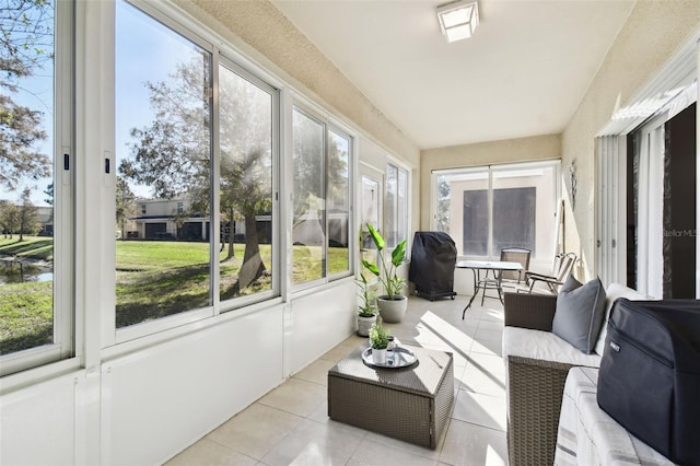 sunroom / solarium with a wealth of natural light