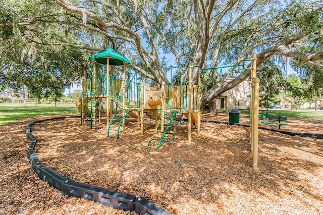 view of jungle gym