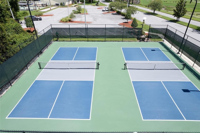 view of sport court featuring basketball court