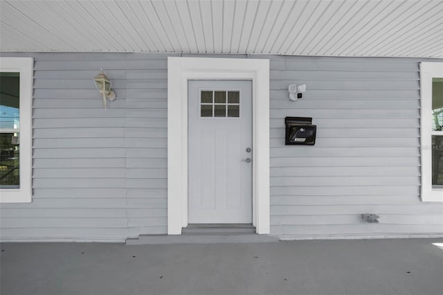 view of entrance to property