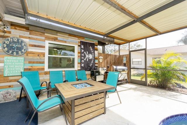 sunroom featuring a wealth of natural light