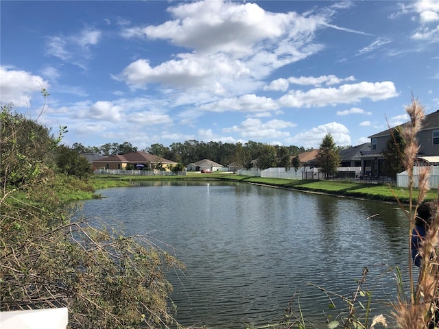 view of water feature