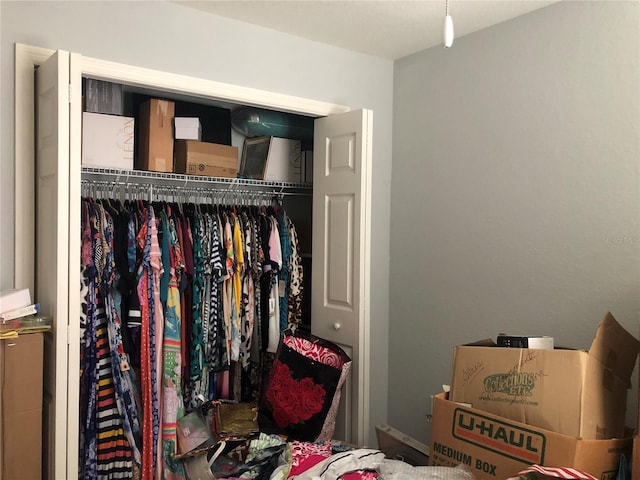 view of closet