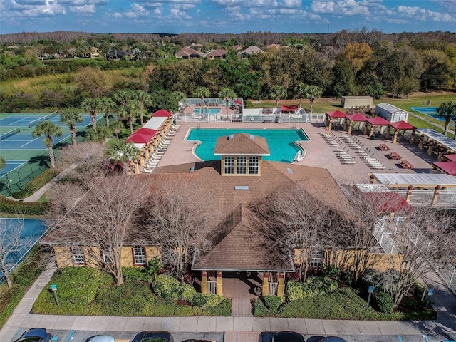 birds eye view of property