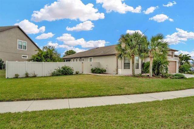 exterior space featuring a front yard