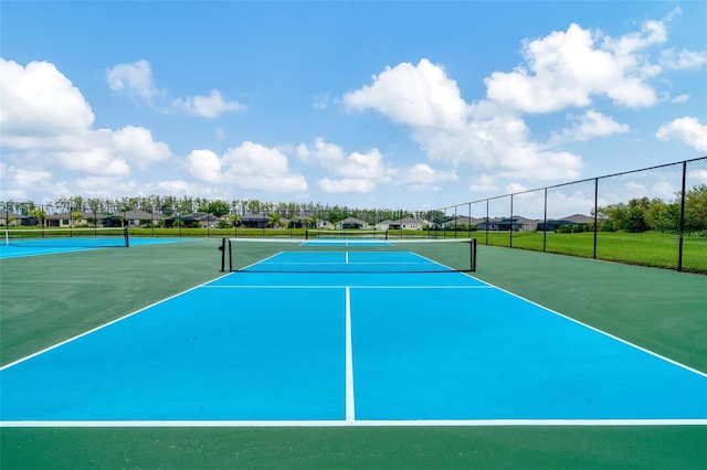 view of tennis court