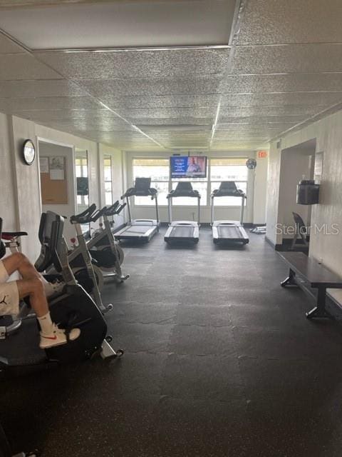 view of workout area