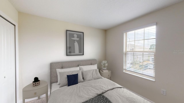 bedroom with a closet