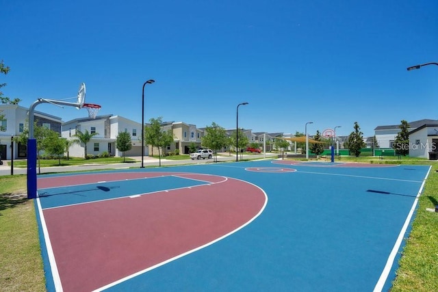 view of basketball court