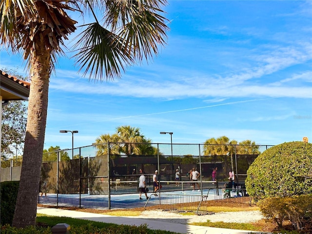 view of tennis court