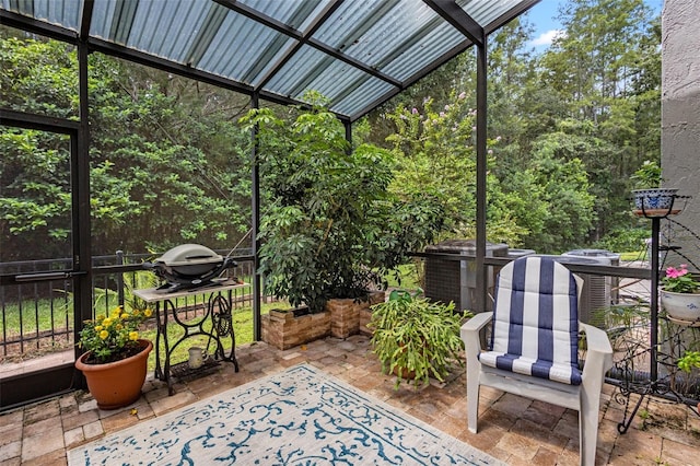 view of sunroom / solarium