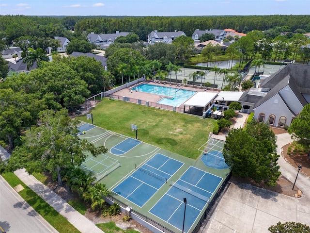 birds eye view of property