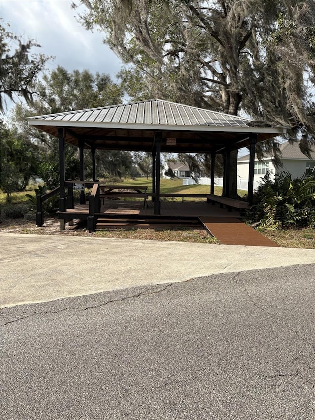 view of property's community featuring a gazebo