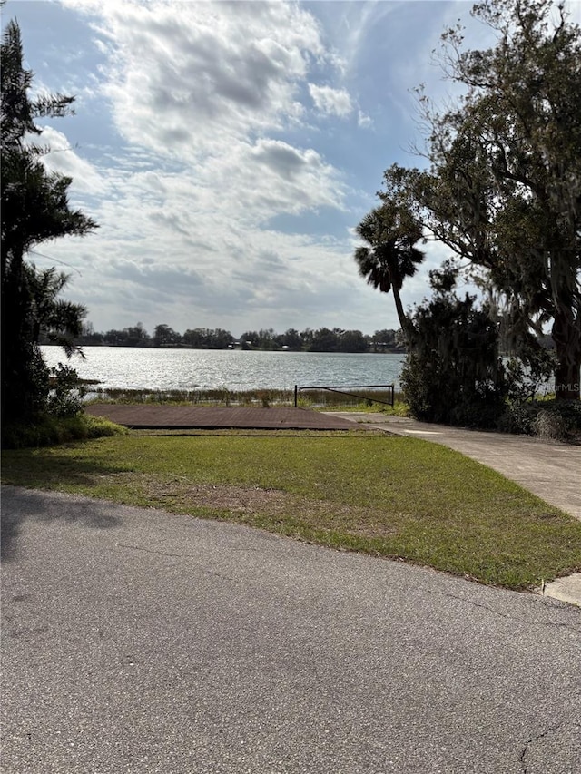 view of water feature