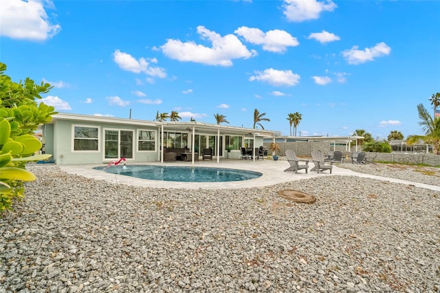 view of pool with a patio area