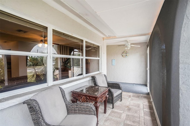 view of sunroom / solarium