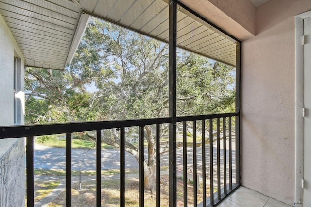 view of balcony