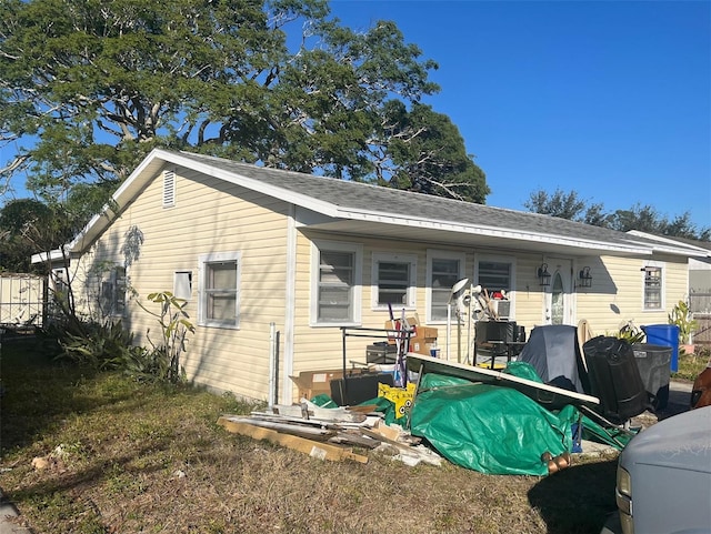 view of rear view of property