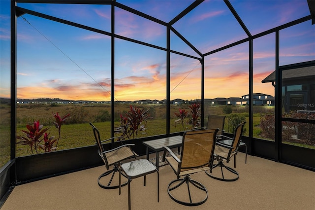 view of sunroom / solarium