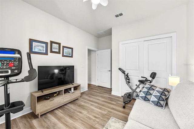 interior space featuring light hardwood / wood-style floors