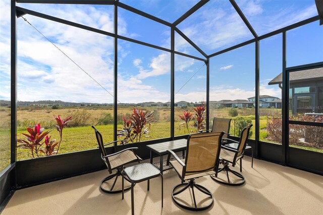 view of sunroom / solarium