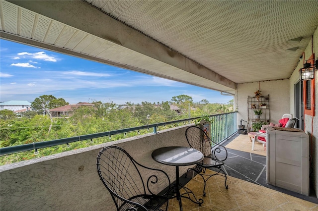 view of balcony