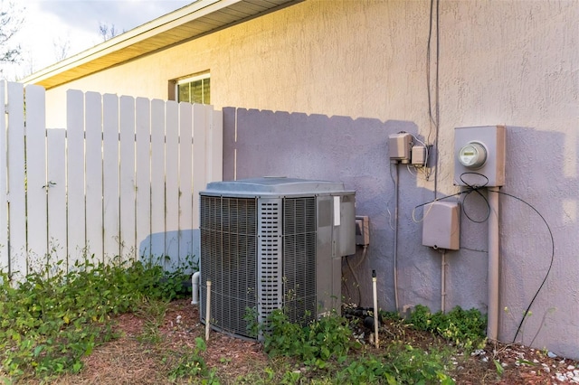 details featuring central AC unit