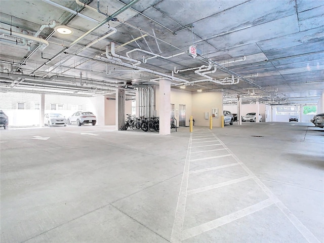 view of parking deck