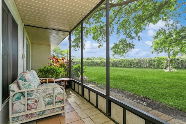 view of sunroom / solarium