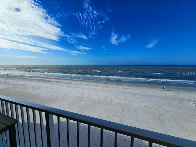 water view featuring a beach view