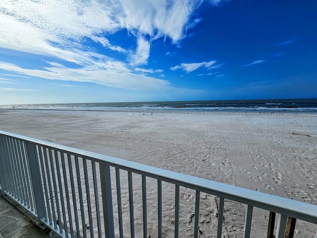 water view with a view of the beach