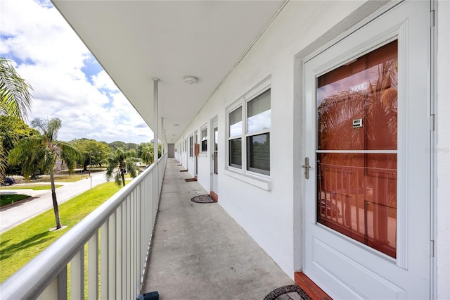 view of balcony