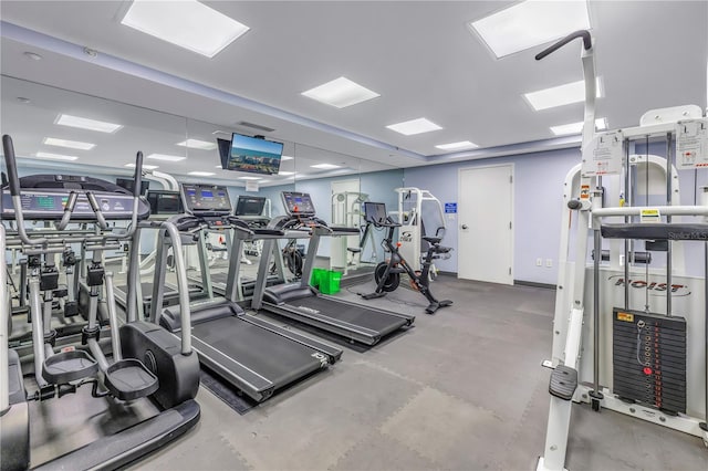 view of gym