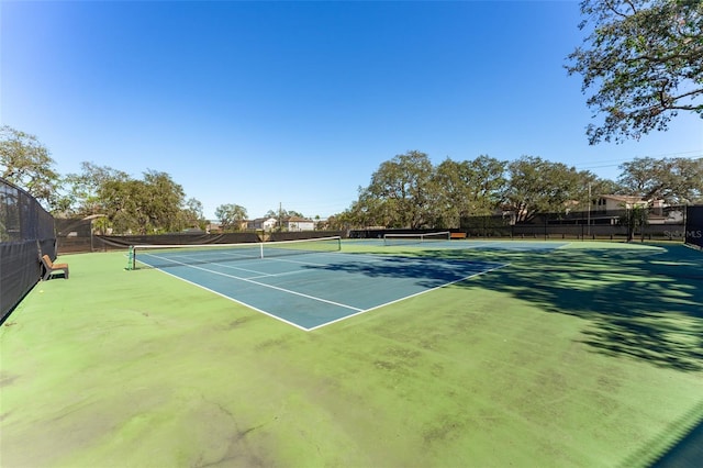 view of sport court