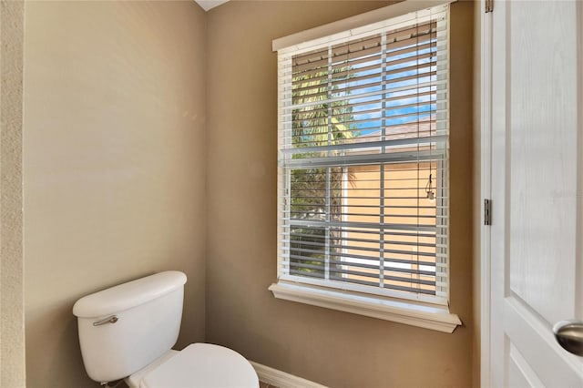 bathroom featuring toilet