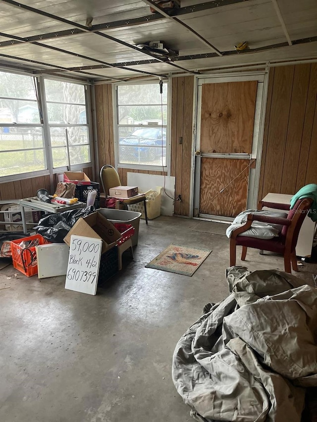 view of sunroom