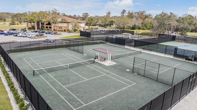 view of tennis court