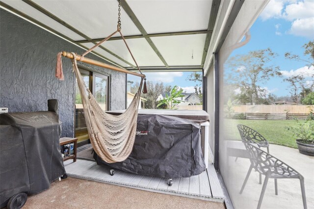 view of sunroom / solarium