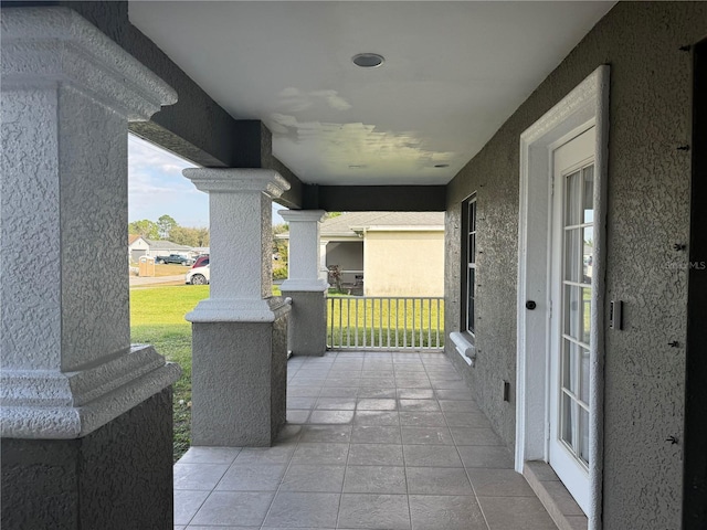 view of patio / terrace with a porch