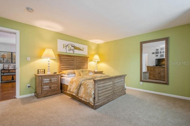 bedroom with carpet flooring