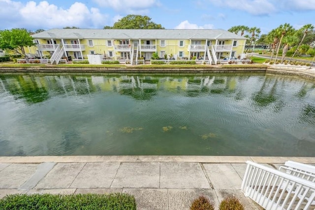 view of water feature