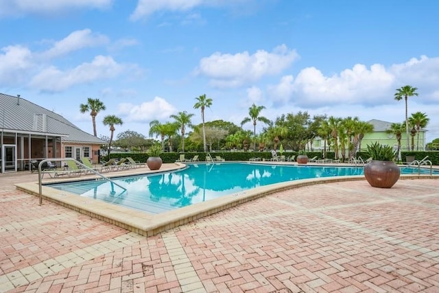 view of pool with a patio