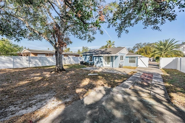 view of rear view of property