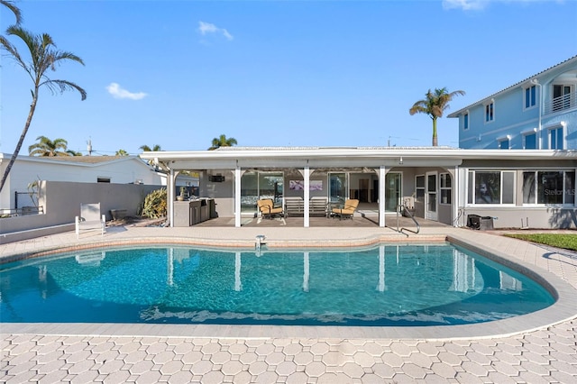 view of pool with a patio