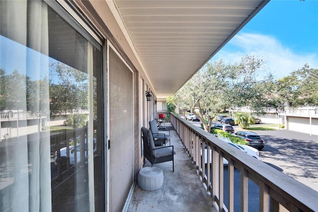 view of balcony