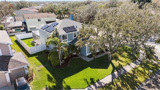 1600 Gray Bark Dr, Oldsmar, FL 34677 - bird's eye view featuring a residential view