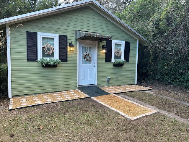 view of bungalow-style home