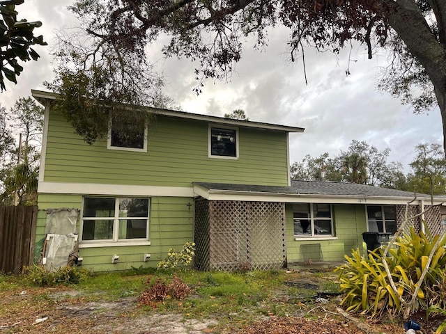 view of rear view of house