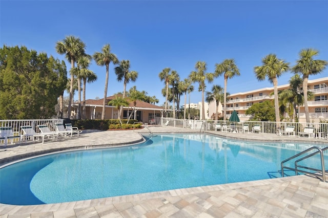 view of pool with a patio